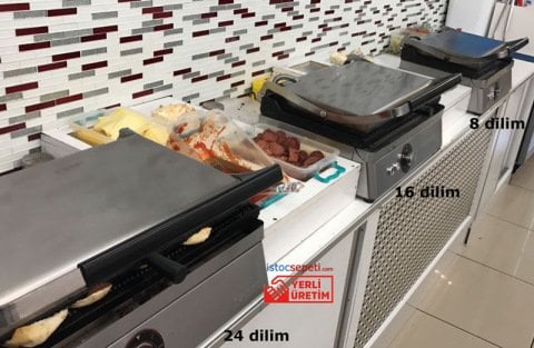Tost Makinesi 24 Dilim En Büyük Elektrikli Döküm Tost Makinaları