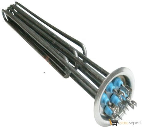 Bulaşık Makinası Yuvarlak Flanşlı Kazan Rezistans 3*4000W 380/230 CR-Nİ