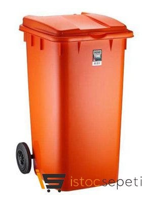 Pedallı Çöp Kovası 240 L Turuncu