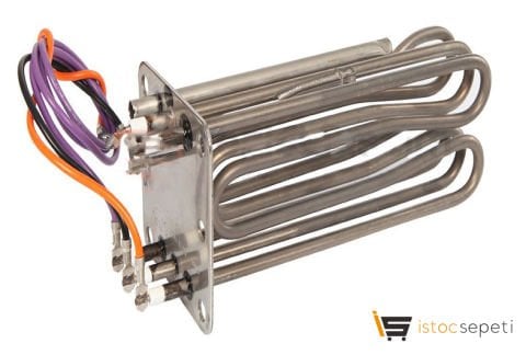 Dikdörtgen Flanş Fırın Boyler Rezistans UPİ 3*3000W M:75*195mm
