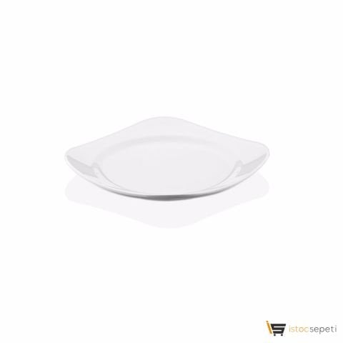 GastroPlast Polikarbon Kare Düz Tabak 21 cm GP-SD21