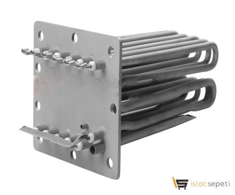 Dikdörtgen Flanş Fırın Boyler Rezistans UPİ 6*3000W A:190 B:74