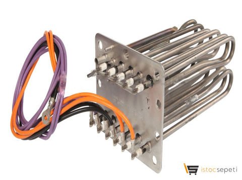 Dikdörtgen Flanş Fırın Boyler-Kazan Rezistans UPİ 6*3000W