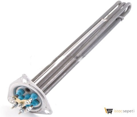 Bulaşık Yıkama Makinası Büyük Üçgen Flanş Rezistans 380/220V 3*1500W L:32CM