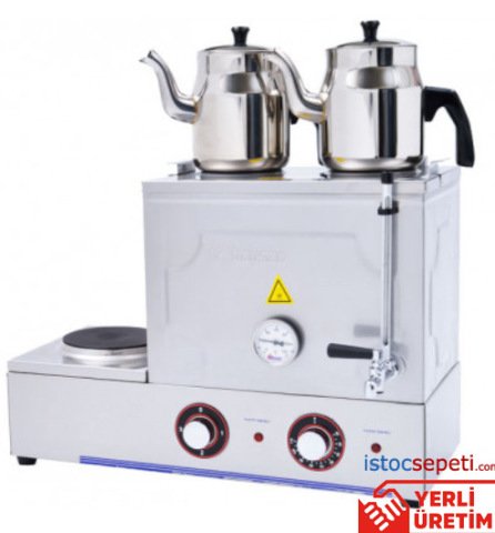 Baysan Çay Kazanı 30 Litre Elektrikli 2 Demlikli