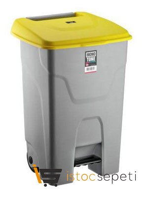 Çöp Kovası Pedallı 80 L Gri