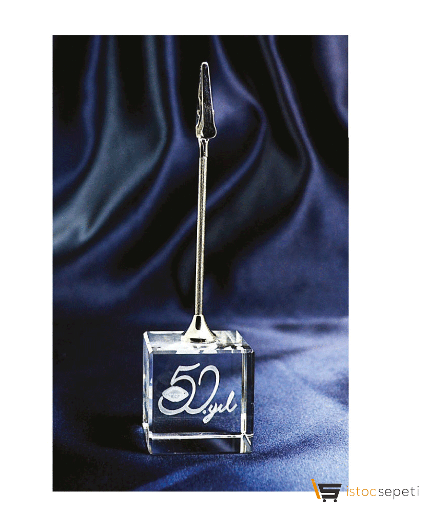 Kristal Küp Notluk 40x40x40 mm Promosyon