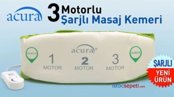 Şarjlı Zayıflama Kemeri Bataryalı Fişsiz Kullanım İmkanı 3 Motorlu