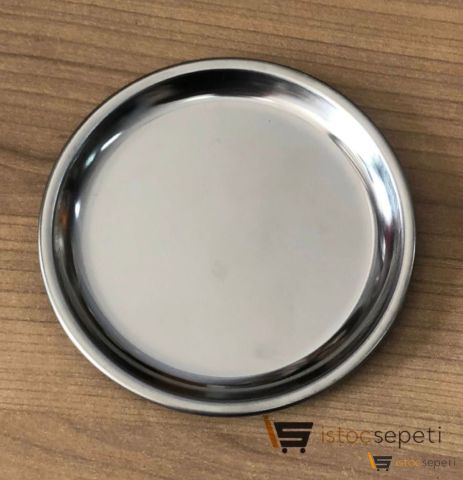 Çelik Meze Salata Sunum Tabağı Toptan Satış 100 Adet 14 cm