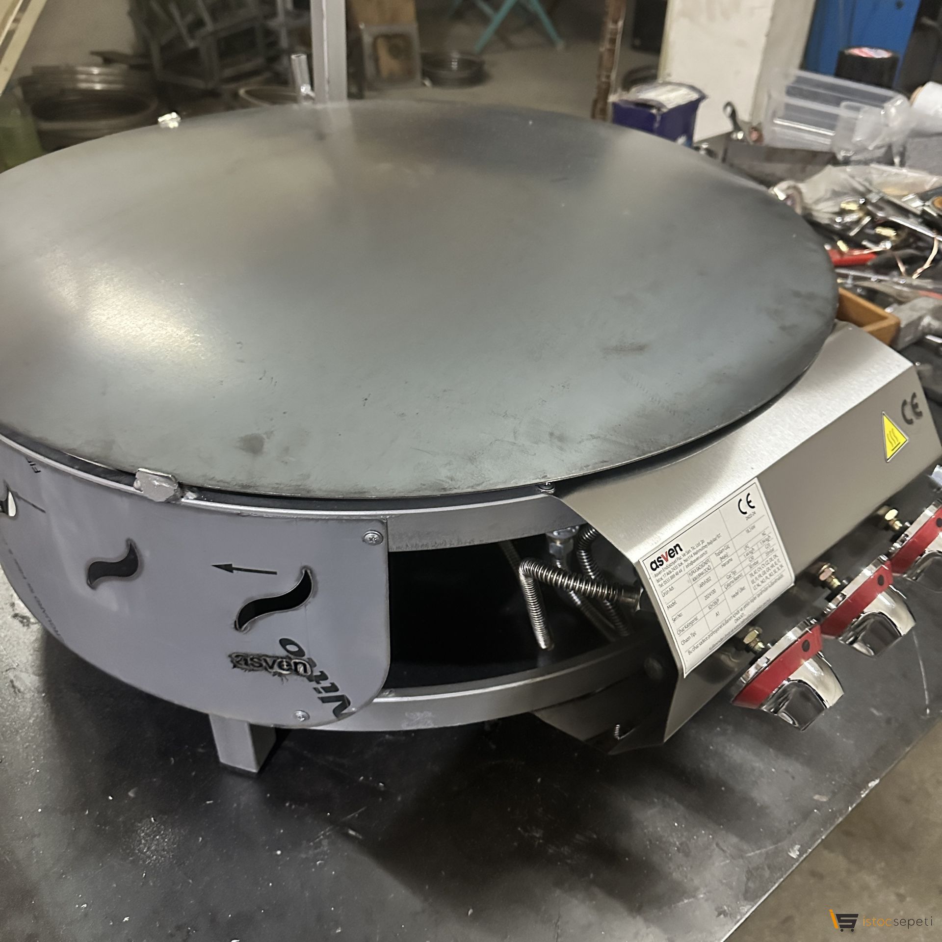 Gözleme Sacı 70 cm Doğalgazlı Kullanım 3 Yanışlı