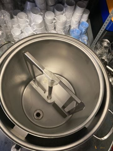 Karıştırıcılı Sahlep Kazanı 13 Litre Çelik Paslanmaz