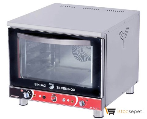 SilverInox Manuel Patisseri Fırın 46x33 cm 4 Tepsi Kapasiteli Elektrikli