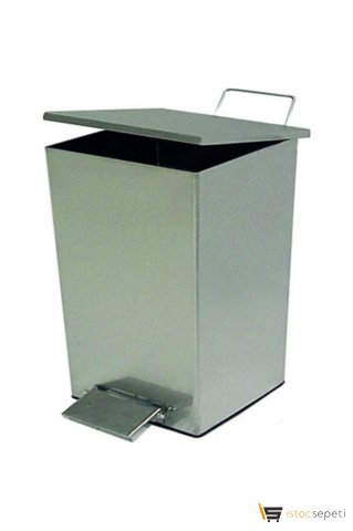 Arı Metal 1080 79 Lt Kare Kare Pedallı Çöp Kovası Endüstriyel