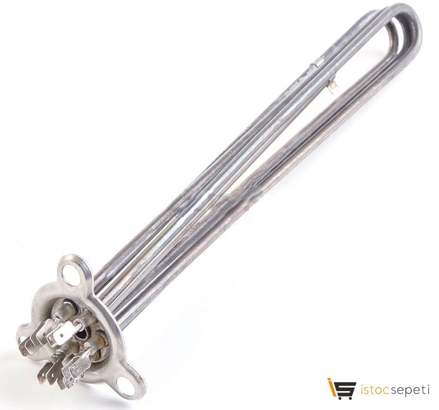Bulaşık Makinası Özel Üçgen Flanşlı Rezistans 230V 2600W L:27cm