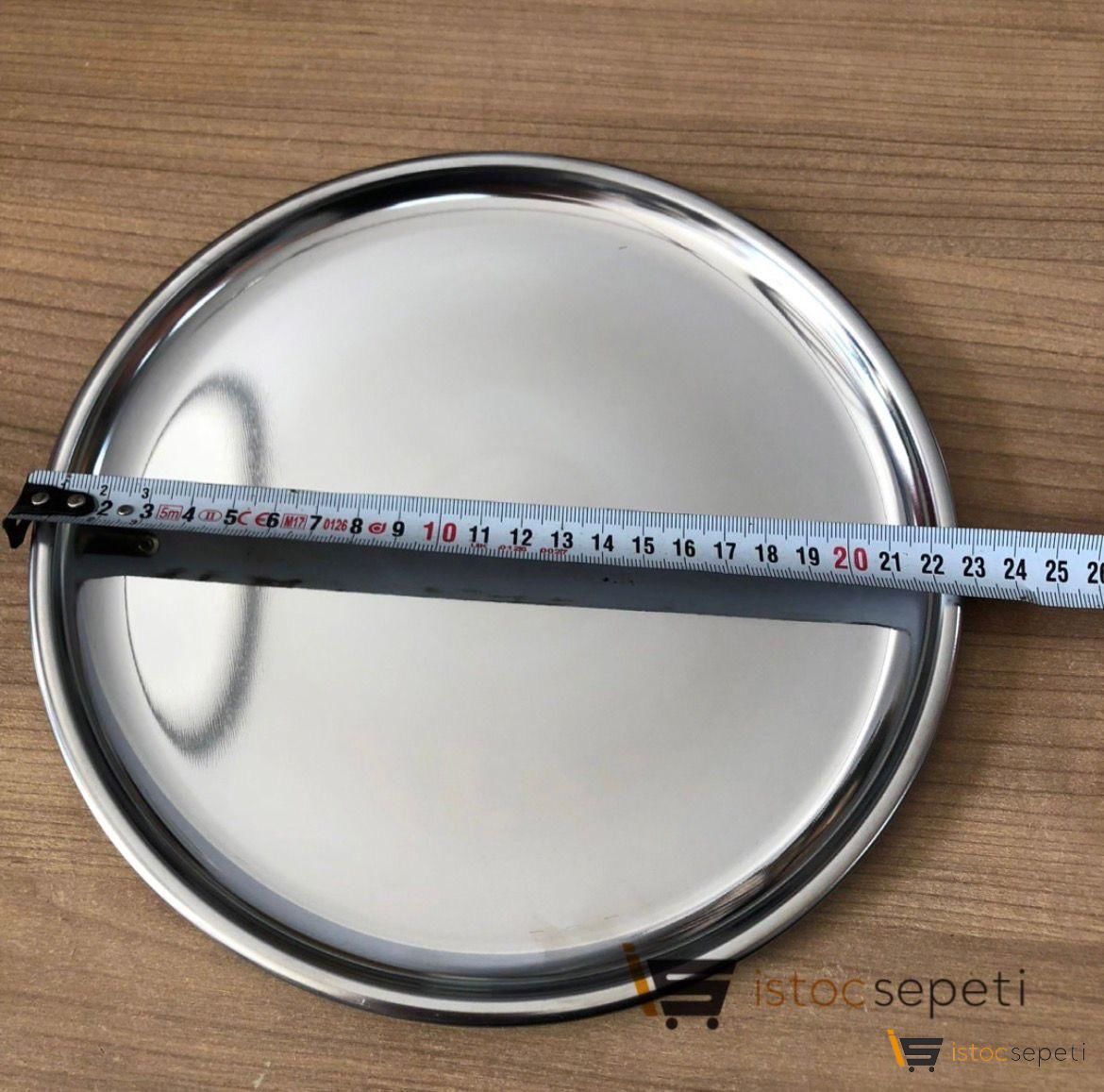 Lahmacun Servis Tabağı 22.5 cm Çelik Model 100 Adet