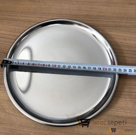 Lahmacun Servis Tabağı 22.5 cm Çelik Model 100 Adet