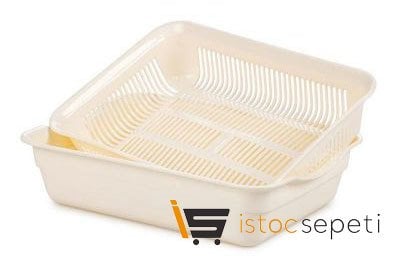 Sebze ve Meyve Süzgeci 39.5 cm Krem