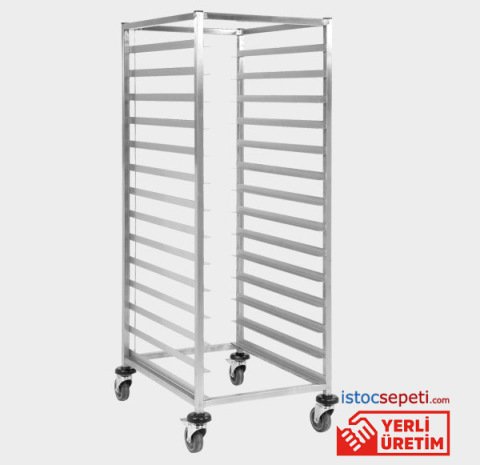 Fırın Tepsi Taşıma Arabası 70X50 Tepsiler İçin