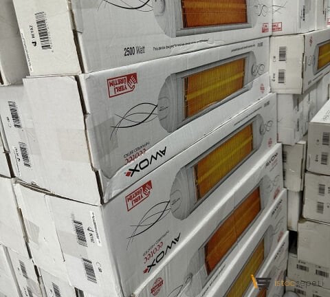 Toptan Isıtıcı İstoç 2500 Watt Elektrikli Isıtıcılar 10 Adet