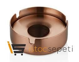 Tezel Skoçlu Kapaklı Küllük PVD Bakır 5 Adet Toptan