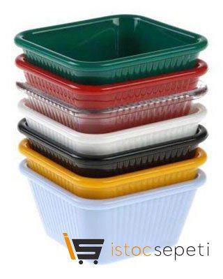 Kare Sosluk Polikarbonat 7x3.5 cm Yeşil