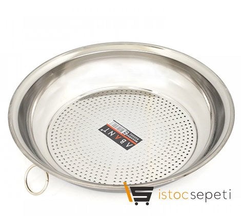 Asven Çelik Makarna Süzgeci 34 CM