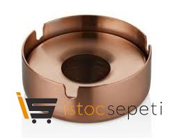 Tezel Skoçlu Kapaklı Küllük PVD Bakır 5 Adet Toptan