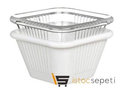 Kare Sosluk Polikarbonat 7x3.5 cm Beyaz