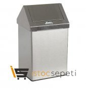 Arı Metal 1307 Çatı Kapaklı Çöp Kovası Paslanmaz 54 Litre