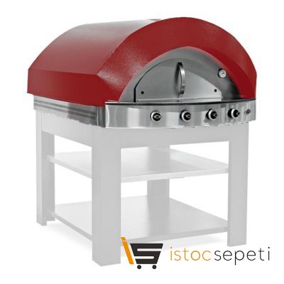 Empero Pizza & Pide Fırını 977x1037x770 mm Gazlı Kırmızı
