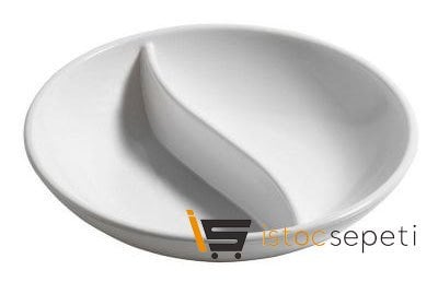 Yuvarlak Bölmeli Sos Kabı Polikarbonat 8.5 cm Beyaz