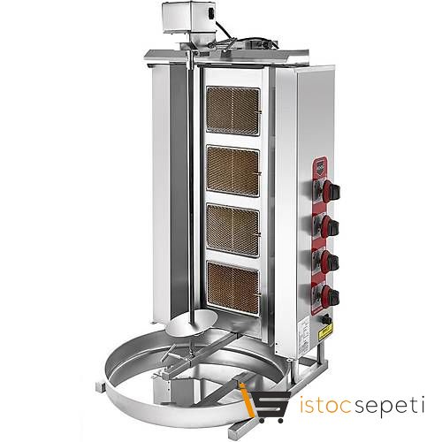 Remta 4 Radyanlı Üstten Motorlu Tüplü Döner Ocağı D08(M)