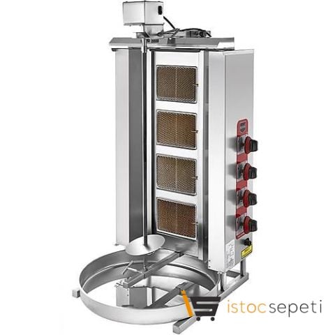 Remta 4 Radyanlı Üstten Motorlu Tüplü Döner Ocağı D08(M)