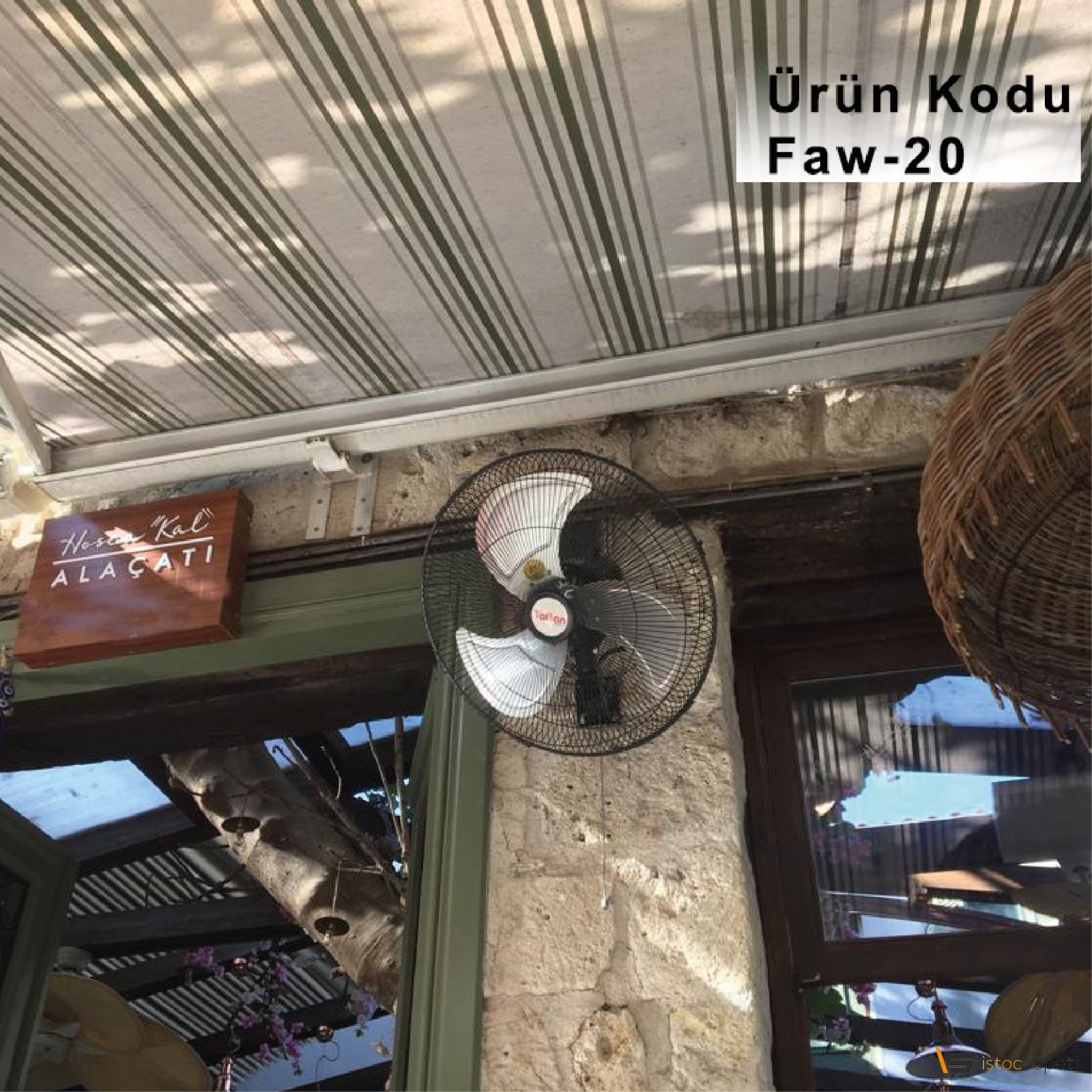 Kaşkar Taflan Faw-20R Sanayi Tipi Duvar Vantilatörü