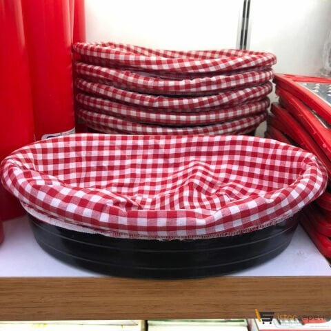 Siyah Oval Ekmek Sepeti