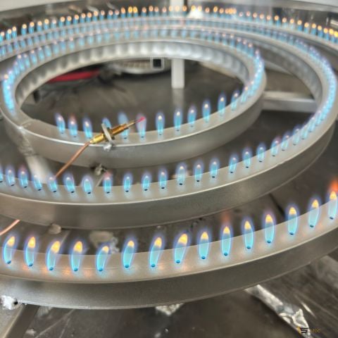 Yufka Sacı Doğalgazlı CE Belgeli 80 Cm Simit Brülor 3 Yanışlı