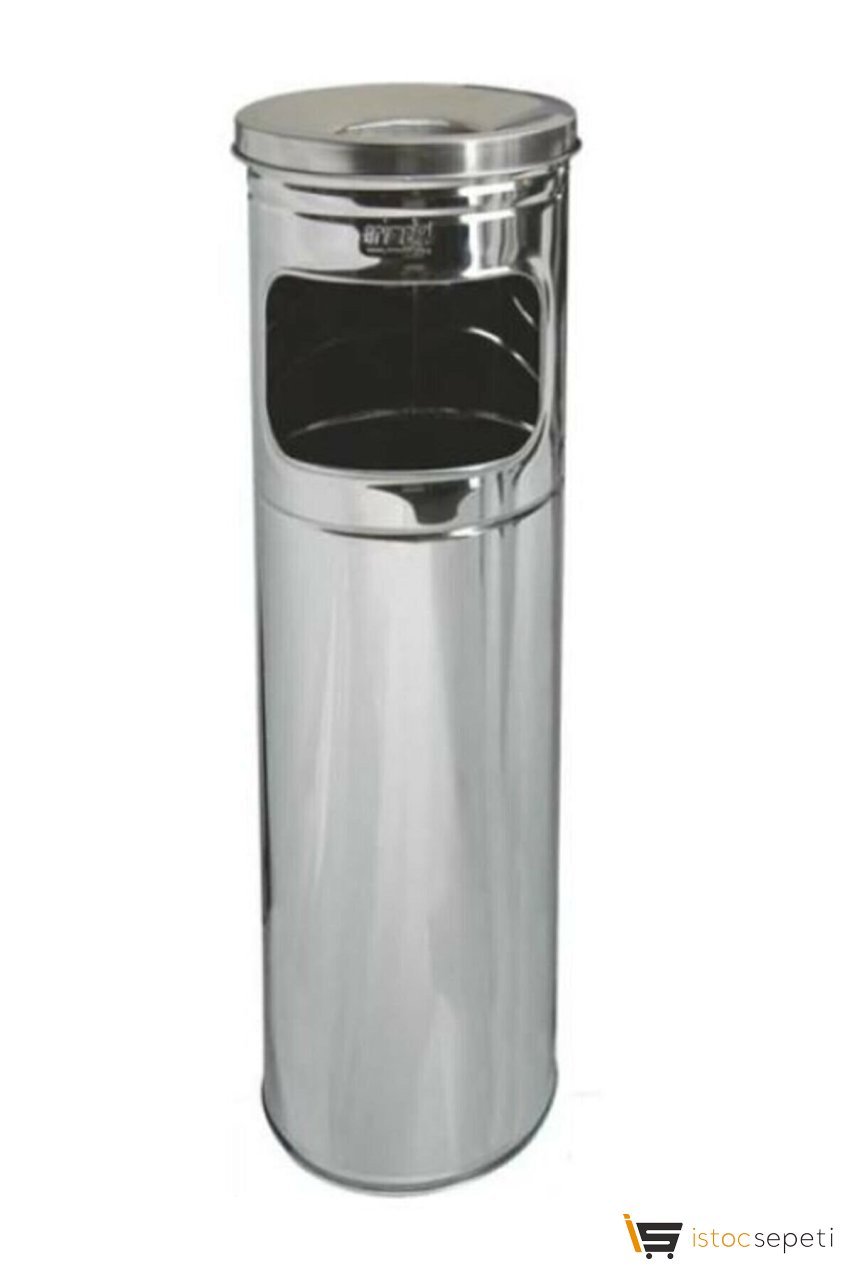 Arı Metal Paslanmaz Çöp Kovası 34 Lt 304 Kalite