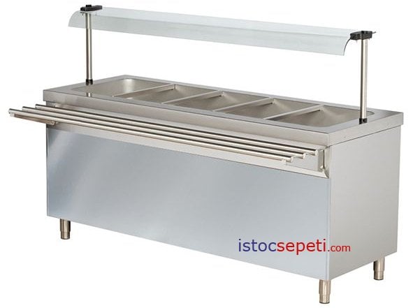 5 Hazne Kapasiteli Elektrik ile Çalışan Soğuk Servis Altı Açık Dolaplı