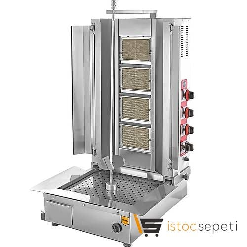 Remta 4 Radyanlı Alttan Motorlu Doğalgazlı Döner Ocağı D08(A)