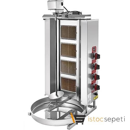 Remta 4 Radyanlı Üstten Motorlu Doğalgazlı Döner Ocağı D08(M)