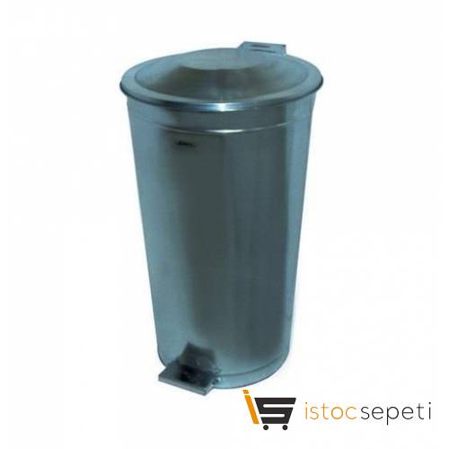 Arı Metal 1095 80 Lt Galvaniz Manuel Kapaklı Çöp Kovası Endüstriyel