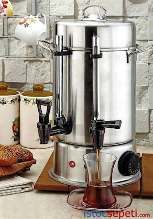 40 Bardaklık Çay Otomatı 5 Litre Gizli Rezistanslı Çay Makinesi