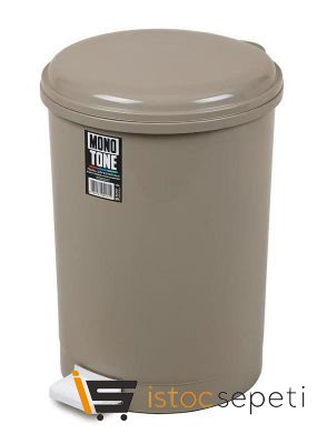 Pedallı Çöp Kovası No: 4 40 L Kahverengi