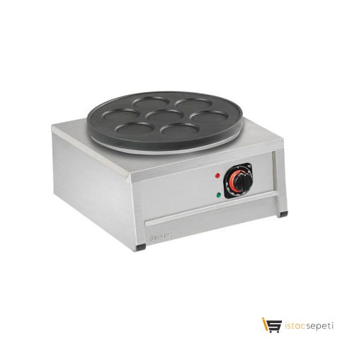 Omake KRP01.E11 Teflon 7 Bölmeli Tekli Krep Makinesi, Elektrikli