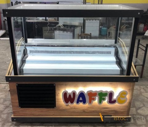 Waffle Dolabı Ahşap Model