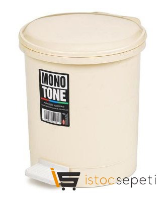 Pedallı Çöp Kovası No: 0 3 L Bej