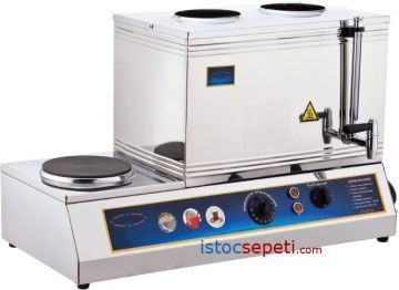 2 Demlikli Çay Kazanı Fiyatları Elektrikli 25 Litre Kahve Takımlı