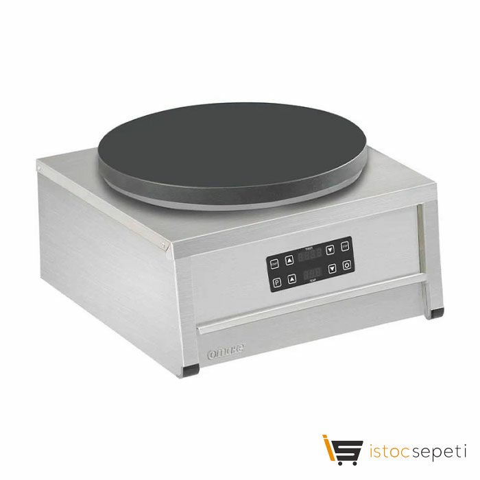 Omake KRP01.E15 Dijital Teflon Düz Tekli Krep Makinesi, Elektrikli