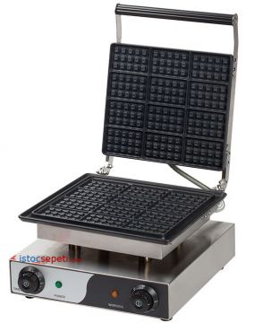 Döküm Waffle Makinesi Teflon Kaplamalı Yapışmaz Yüzeyli Sanayi Tip
