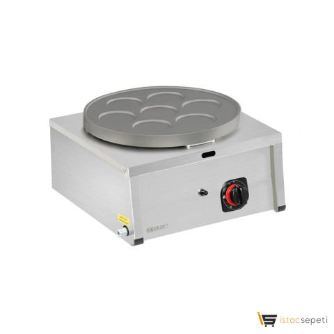 Omake KRP01.N11 7 Bölmeli Tekli Krep Makinesi, Doğalgazlı